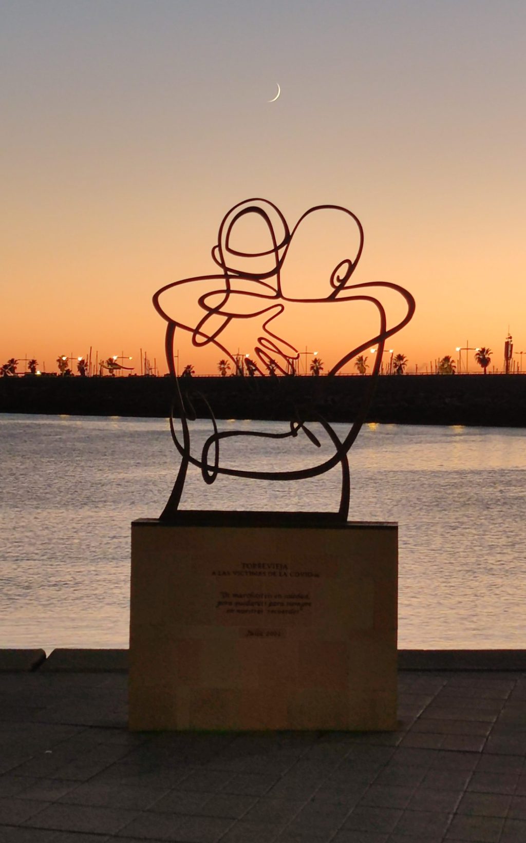 A work of art in the port of Torrevieja